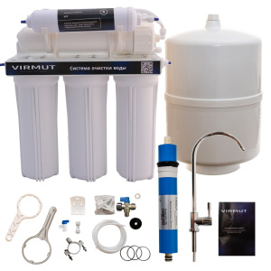 Система обратного осмоса VIRMUT OSMO-5 White (бак 12 л)