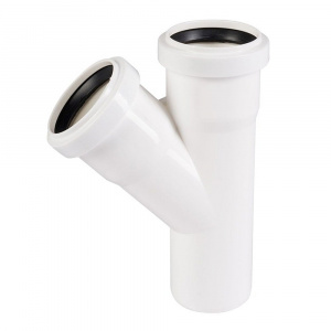 Тройник для внутренней канализации 32 х 32 мм 45° Wavin Тройник для внутренней канализации 32 х 32 мм 45° Wavin
