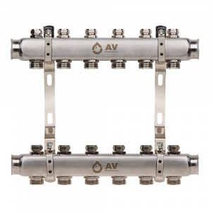 Коллекторная группа для отопления на 6 выходов AV Engineering AVE162