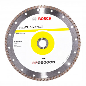 Диск алмазный отрезной 230 х 22 мм BOSCH Turbo ECO UNIVERSAL Диск алмазный отрезной 230 х 22 мм BOSCH Turbo ECO UNIVERSAL