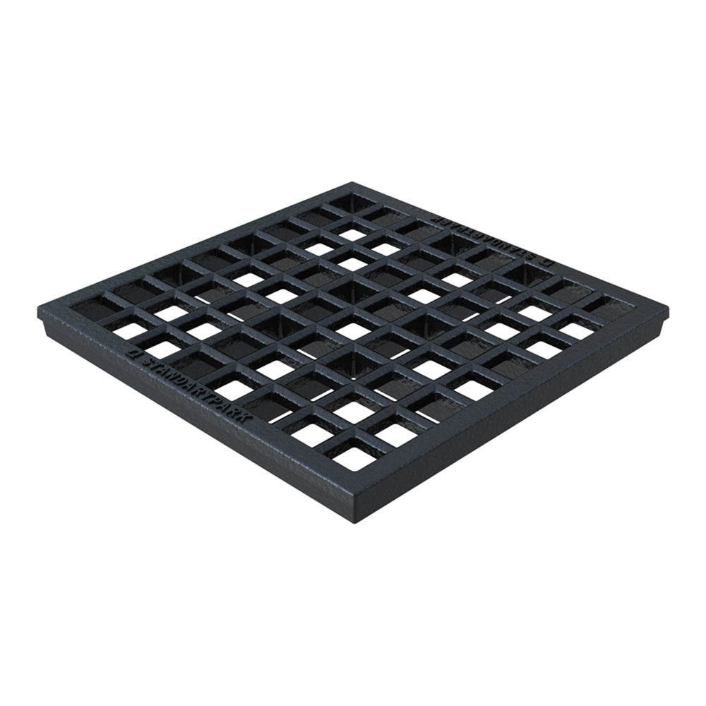 Решетка для дождеприемника Basic 300 х 300 мм чугунная ячеистая Standartpark Решетка для дождеприемника Basic 300 х 300 мм чугунная ячеистая Standartpark