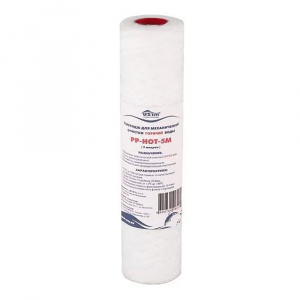 Картридж нитяной SL 10" Аквабрайт PP-HOT-5M для горячей воды, 5 мкр