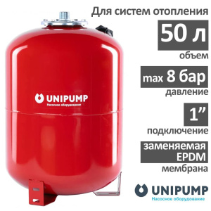 Расширительный бак UNIPUMP РВ 50 (БЭЗ) вертикальный