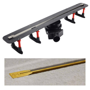 Душевой трап щелевой 850 мм Pestan Confluo Slim Line GOLD PVD (золото)