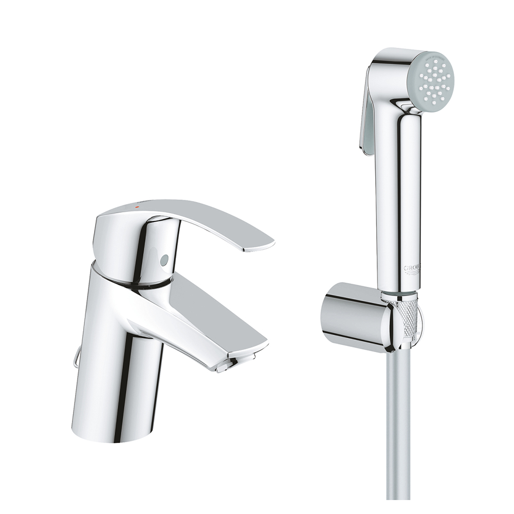 Смеситель для раковины с псевдобиде Grohe Eurosmart Hygienica 23124002 Смеситель для раковины с псевдобиде Grohe Eurosmart Hygienica 23124002