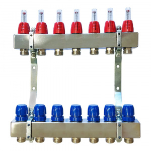 Коллектор для теплого пола Capricorn Optimum 1 на 7 выходов Коллектор для теплого пола Capricorn Optimum 1 на 7 выходов