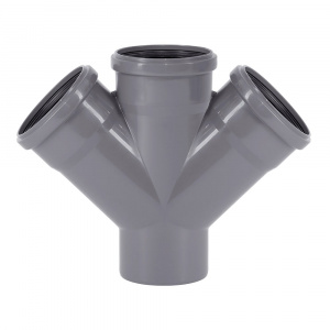 Крестовина для внутренней канализации 110 х 110 х 110 х 45° Wavin
