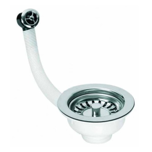 Слив для мойки McAlpine 1 1/2" х 113 мм с круглым переливом