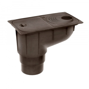 Ливнеприемник Q3 прямой 110-125 Коричневый Capricorn