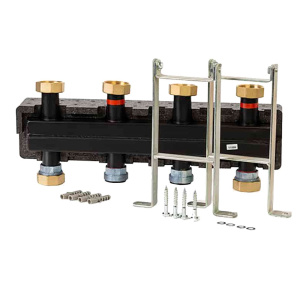 Распределительный коллектор Meibes M66301.21 (до 3 отоп. контуров) с комплектом кронштейнов