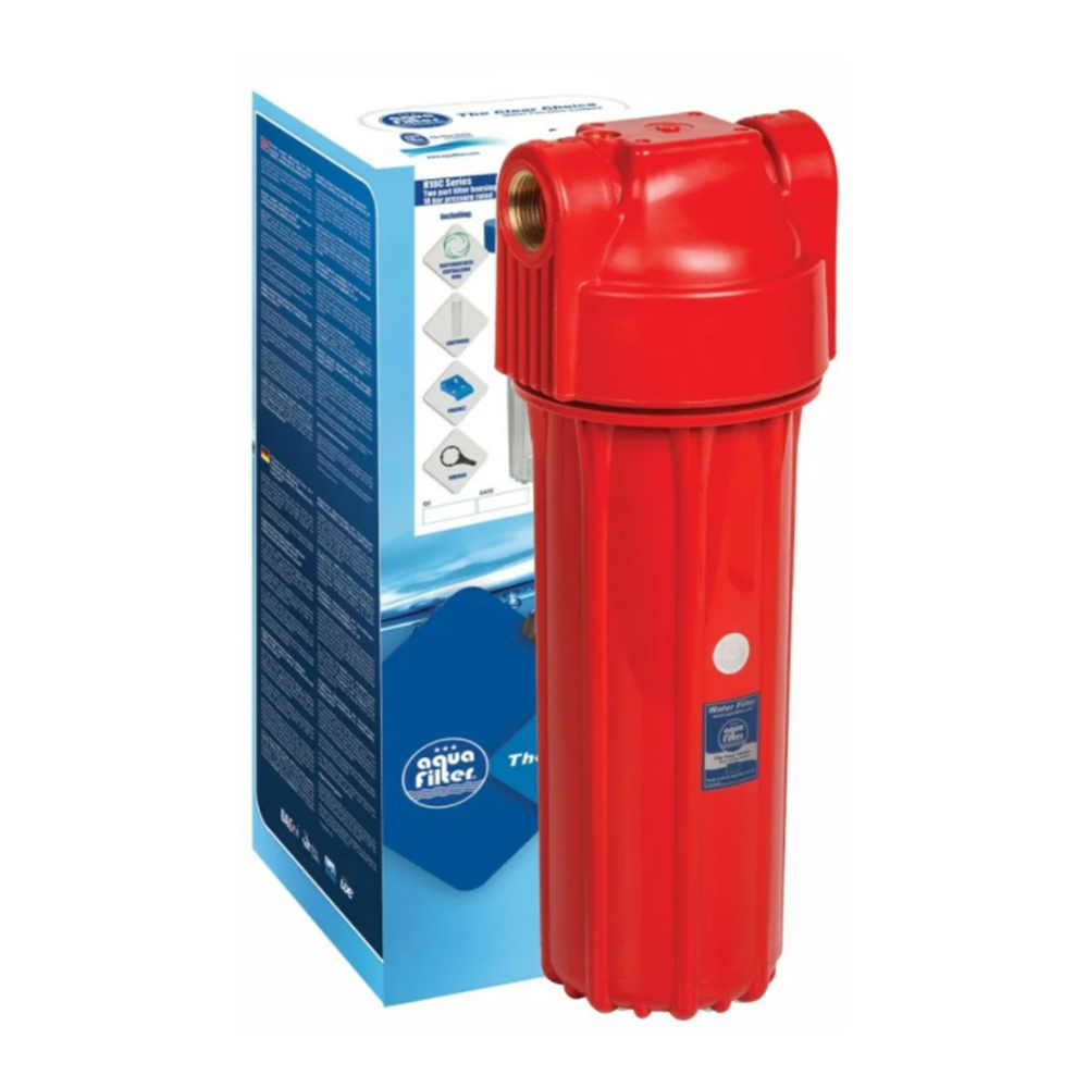 Магистральный фильтр для очистки горячей воды 1/2" ВН AquaFilter FHHOT12-HPR-S без картриджа Магистральный фильтр для очистки горячей воды 1/2" ВН AquaFilter FHHOT12-HPR-S без картриджа