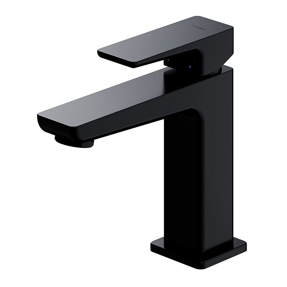 Смеситель для умывальника Omnires Parma BLACK PM7410BL черный Смеситель для умывальника Omnires Parma BLACK PM7410BL черный