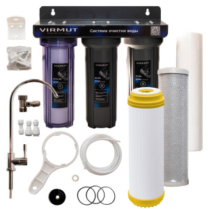 Трехступенчатая система очистки воды VIRMUT УМЯГЧЕНИЕ
