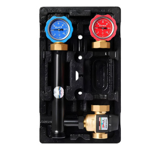 Насосная группа с трехходовым термостатическим смесительным клапаном KVS 4.5 (без насоса) VIEIR