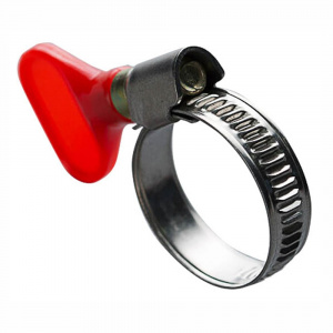 Хомут червячный 08 х 12 мм с ключом "бабочка", нержавеющая сталь (W2) STARFIX Хомут червячный 08 х 12 мм с ключом "бабочка", нержавеющая сталь (W2) STARFIX