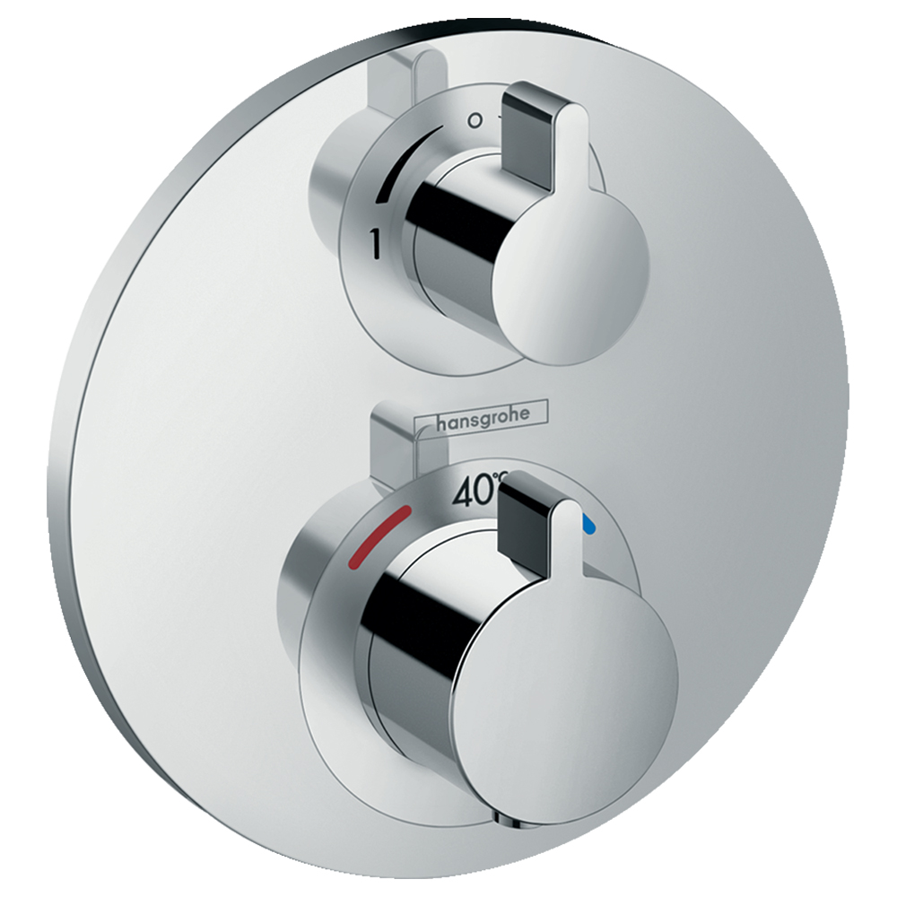 Термостатический смеситель скрытого монтажа для ванны/душа Hansgrohe Ecostat S 15758000 Термостатический смеситель скрытого монтажа для ванны/душа Hansgrohe Ecostat S 15758000
