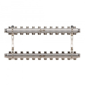 Коллекторная группа для отопления на 12 выходов AV Engineering AVE162