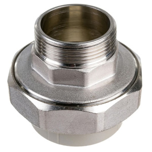 Муфта разъёмная (американка) ПП 50 х 1 1/2" НР серая VALFEX