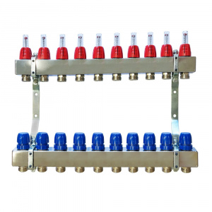 Коллектор для теплого пола Capricorn Optimum 1 на 10 выходов Коллектор для теплого пола Capricorn Optimum 1 на 10 выходов