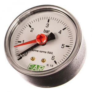 Манометр осевой 6 bar 63 мм 1/4" FAR