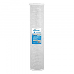 Картридж угольный Аквабрайт УГП-20 ББ (10 мкм), карбон блок сорбционной очистки