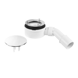 Сифон для душевого поддона McALPINE MP2730L3H-CPN 90 мм (без обратного клапана)