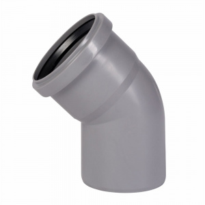 Угол для внутренней канализации 75 мм 45° Wavin