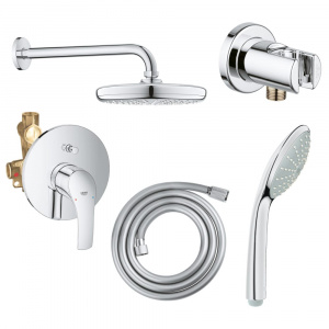 Душевая система скрытого монтажа Eurosmart Grohe 124440 хром Душевая система скрытого монтажа Eurosmart Grohe 124440 хром