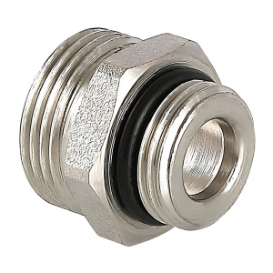 Ниппель переходной на евроконус ВР/НР 1/2 x 3/4"ЕК латунь, Valtec