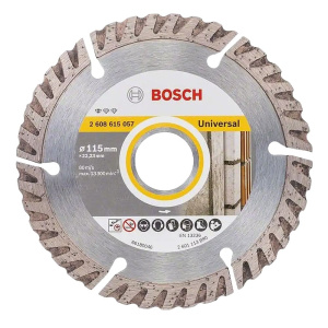 Диск алмазный отрезной 115 х 22,2 мм BOSCH Turbo Standard for Universal Диск алмазный отрезной 115 х 22,2 мм BOSCH Turbo Standard for Universal