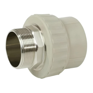 Муфта под ключ 50 х 1 1/2" НР серая VALFEX