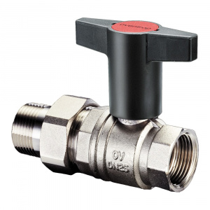 Кран шаровой с американкой 1" ВР (Ду 25) Oventrop Optibal