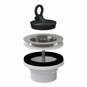 Донный клапан для мойки 6/4" Alcaplast A33 с нержавеющей решеткой DN70 Донный клапан для мойки 6/4" Alcaplast A33 с нержавеющей решеткой DN70