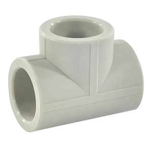 Тройник ПП (полипропиленовый) 63 мм серый VALFEX