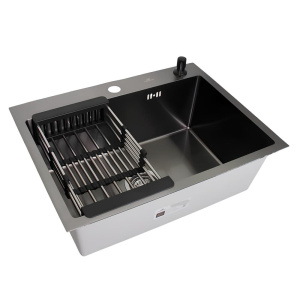 Мойка кухонная WISENT WS-37050B Графит (700 х 500 х 220 мм) Мойка кухонная WISENT WS-37050B Графит (700 х 500 х 220 мм)