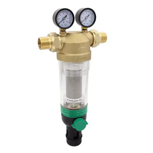 Фильтр с обратной промывкой и манометрами, 1", 100 мкм, VIEIR