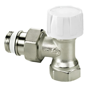 Клапан радиаторный термостатический угловой Huch EnTEC 1/2"НР x 1/2"ВР с преднастройкой