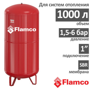 Расширительный бак Flamco FLEXCON R 1000