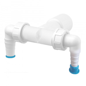 Колено с двумя штуцерами DN 40/32 / 11-16/23 с обратными клапанами STYRON арт. STY-520 Колено с двумя штуцерами DN 40/32 / 11-16/23 с обратными клапанами STYRON арт. STY-520