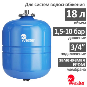 Расширительный бак Wester WAV 18