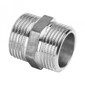 Ниппель латунный 3/4" General Fittings (покрытие хром/никель) Ниппель латунный 3/4" General Fittings (покрытие хром/никель)