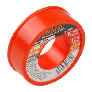 Фум-лента PTFE 10м х 12мм х 0,075мм STARTUL MASTER