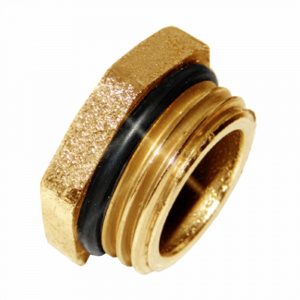 Заглушка латунная НР 1/2" Цветлит