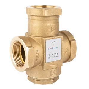 Термический 3-ходовой клапан 1 1/4"ВР (50°С) ATV 554 Afriso Термический 3-ходовой клапан 1 1/4"ВР (50°С) ATV 554 Afriso