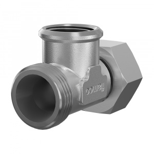 Тройник с накидной гайкой Flexofit S 3/4" ВР х 1/2" ВР х 3/4" НР Flamco