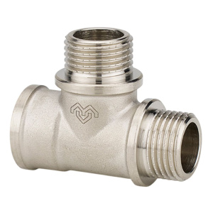 Тройник 1/2" ВР/НР/НР никелированный VARMEGA