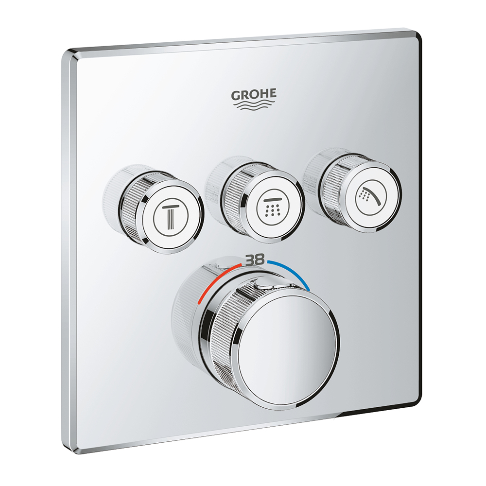 Термостатический смеситель скрытого монтажа для ванны/душа Grohe Grohtherm SmartControl 29126000 Термостатический смеситель скрытого монтажа для ванны/душа Grohe Grohtherm SmartControl 29126000