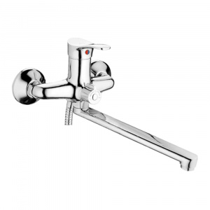 Смеситель для ванны Ledeme L2214 с длинным изливом хром