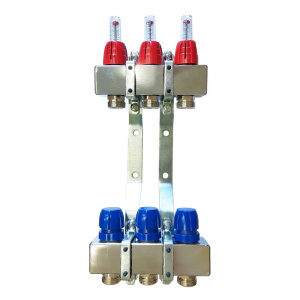 Коллектор для теплого пола Capricorn Optimum 1 на 3 выхода Коллектор для теплого пола Capricorn Optimum 1 на 3 выхода