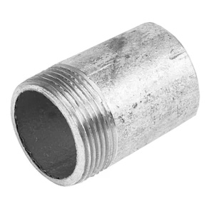 Резьба стальная оцинкованная Ду 15 L=50 мм, удлиненная, Россия